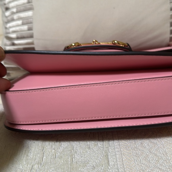 Gucci bag azalea calfskin horsebit 1155 shoulder bag, new cherry red wild - Picture 4 of 12